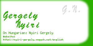 gergely nyiri business card